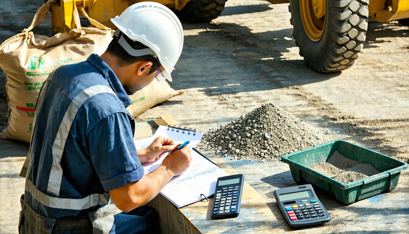 découvrez comment calculer facilement le dosage de béton et déterminez le nombre de big bags nécessaires pour réaliser 1m³ de béton pour vos travaux.
