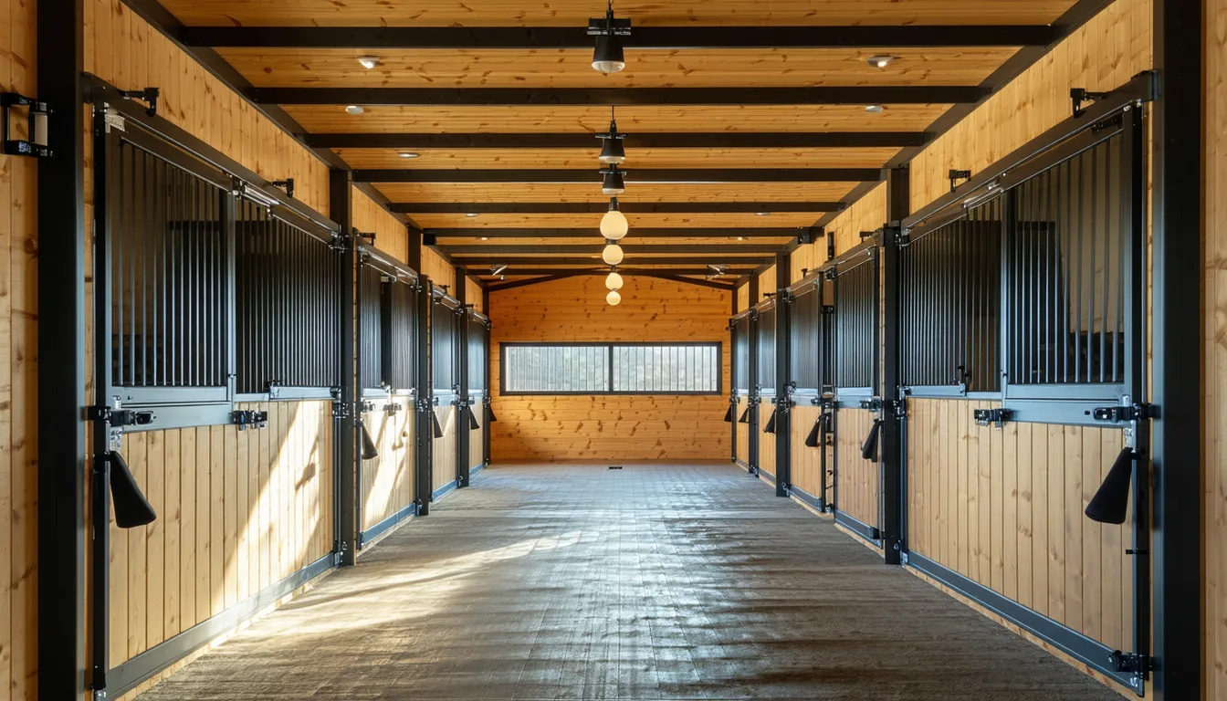 découvrez les dimensions idéales et les réglementations essentielles pour construire des boxes à chevaux conformes et sécurisés.