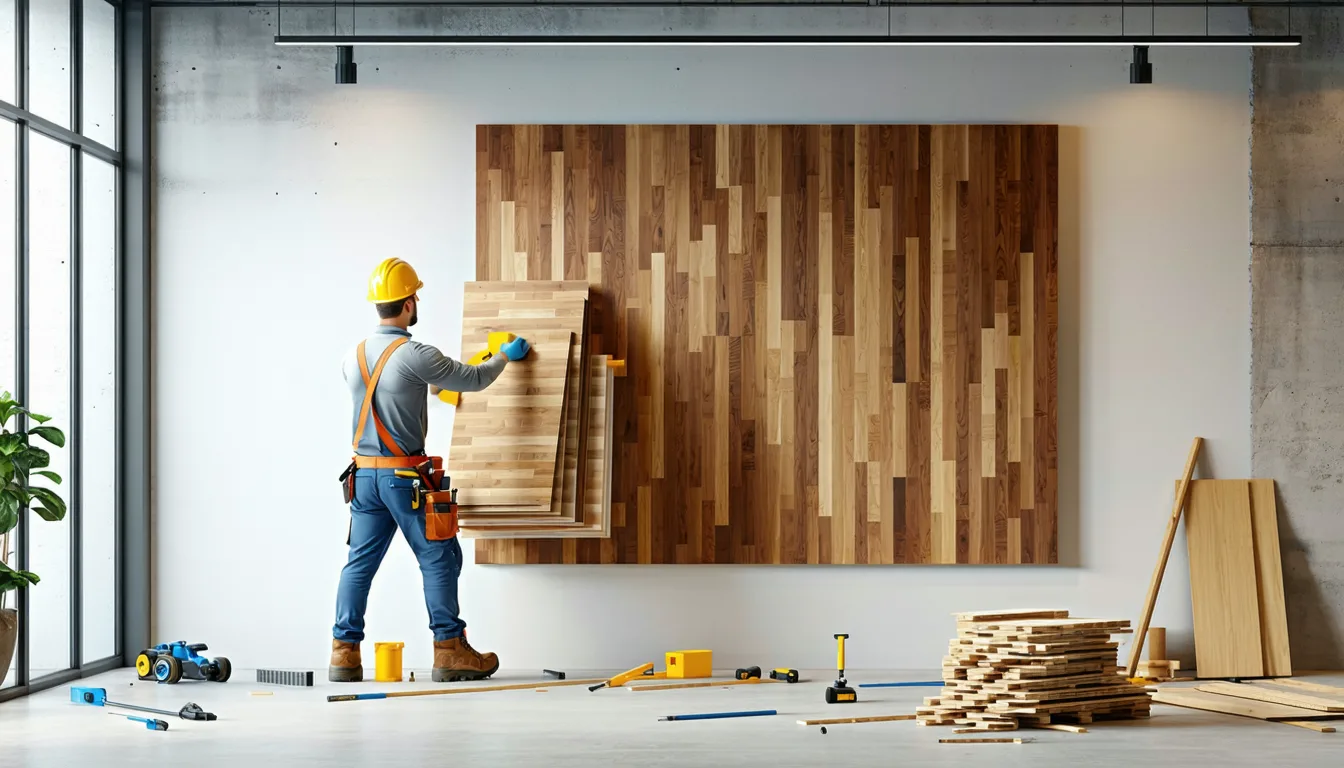 découvrez la méthode simple et efficace pour poser du parquet flottant sur un mur, apportant une touche moderne et chaleureuse à votre intérieur.