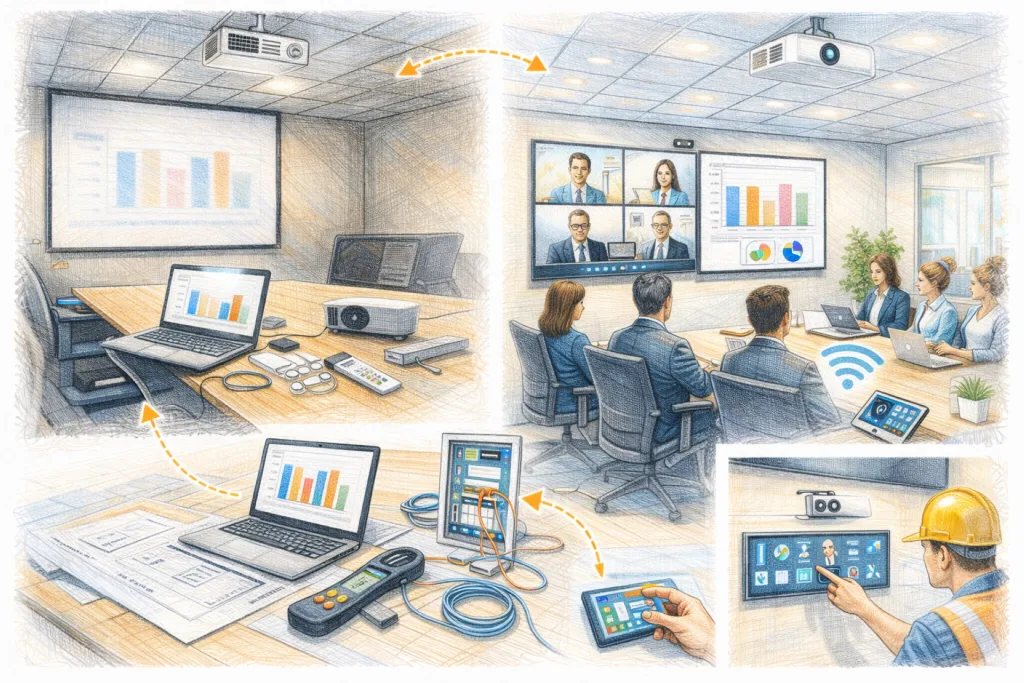 Nouvelles technologies et visioconférence bureaux