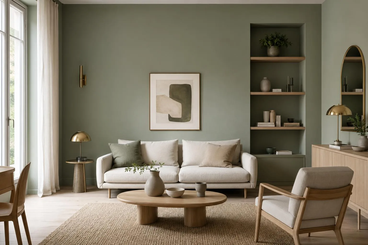 découvrez les idées déco tendance 2026 pour un salon vert sauge élégant et moderne, alliant douceur et fraîcheur pour un intérieur apaisant.