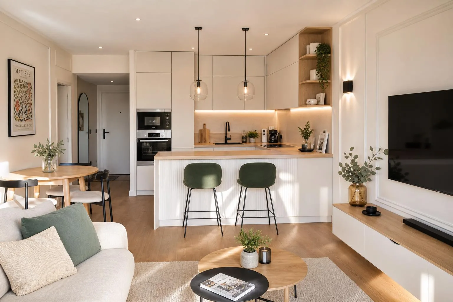 découvrez nos conseils pratiques pour aménager une cuisine ouverte sur salon de 20 m², optimisez l'espace et créez un intérieur fonctionnel et convivial.