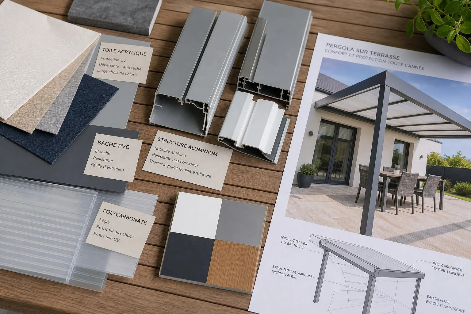 découvrez des idées créatives pour aménager votre terrasse avec des bâches et toits de pergola, alliant protection et style pour un espace extérieur convivial.