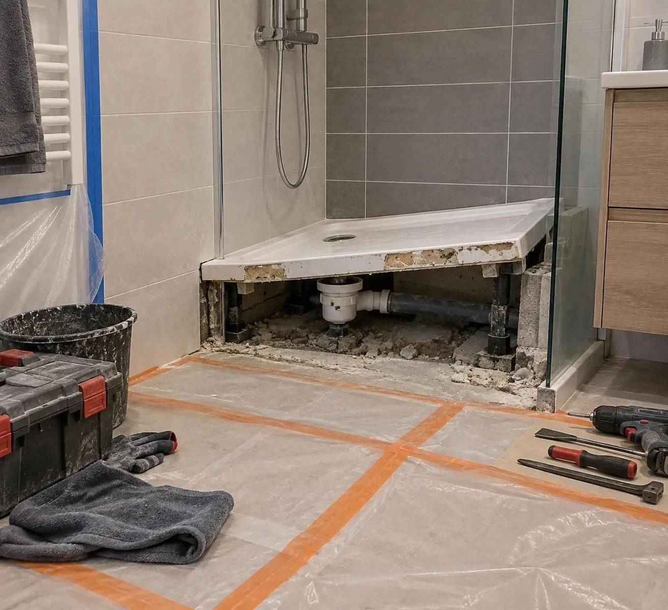 découvrez les étapes pour retirer un bac de douche en toute sécurité : préparation, démontage des joints et de l’évacuation, puis extraction du bac.